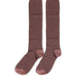 Dolce & Gabbana Dusty Pink Viscose Over The Calf Accessory Socks