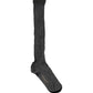 Dolce & Gabbana Gray Wool Blend Over The Calf Accessory Socks