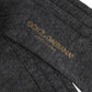 Dolce & Gabbana Gray Wool Blend Over The Calf Accessory Socks