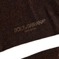 Dolce & Gabbana Men Brown Viscose Over The Calf Accessory Socks