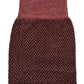Dolce & Gabbana Burgundy Viscose Over The Calf Accessory Socks