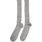 Dolce & Gabbana Men Gray Viscose Over The Calf Accessory Socks