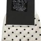 Dolce & Gabbana Off White Cotton Polka Dot Mid Calf Accessory Socks
