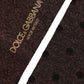Dolce & Gabbana Brown Polka Dot Over The Calf Accessory Socks