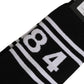 Dolce & Gabbana Black White Logo Stripes Mid Calf Accessory Socks