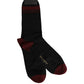 Dolce & Gabbana Men Burgundy Black Logo Mid Calf Accessory Socks