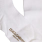 Dolce & Gabbana Men White Viscose Over The Calf Accessory Socks