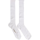Dolce & Gabbana Men White Viscose Over The Calf Accessory Socks