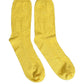 Dolce & Gabbana Men Yellow 100% Silk Mid Calf Accessory Socks