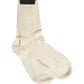Dolce & Gabbana Off White Cotton Knit Mid Calf Accessory Socks