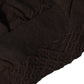 Dolce & Gabbana Dark Brown Cotton Knit Knee High Accessory One Size Socks