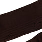 Dolce & Gabbana Dark Brown Cotton Distressed Mid Calf Accessory Socks