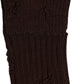 Dolce & Gabbana Dark Brown Cotton Distressed Mid Calf Accessory Socks