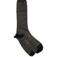 Dolce & Gabbana Dark Gray Cotton Knit Knee High Accessory Socks