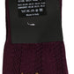 Dolce & Gabbana Burgundy Wool Crest Logo Knee High Accessory Socks