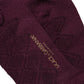 Dolce & Gabbana Burgundy Wool Crest Logo Knee High Accessory Socks