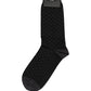 Dolce & Gabbana Men Black Cotton Polka Dot Mid Calf Accessory Socks