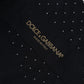 Dolce & Gabbana Men Black Cotton Polka Dot Over The Calf Socks