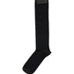 Dolce & Gabbana Men Black Cotton Polka Dot Over The Calf Socks