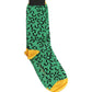 Dolce & Gabbana Men Green Cotton Abstract Mid Calf Accessory Socks