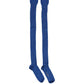 Dolce & Gabbana Blue Viscose Knitted Thigh High Accessory Socks