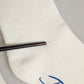Dolce & Gabbana White Blue Cotton Logo Calf Women Accessory Socks