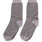 Dolce & Gabbana Charcoal Grey Logo Mid Calf Women Accessory Socks