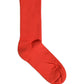 Dolce & Gabbana Red Cotton Ribbed Mid Calf Women Accessory Socks