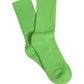 Dolce & Gabbana Green Cotton Ribbed Mid Calf Women Accessory Socks