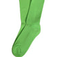 Dolce & Gabbana Green Cotton Ribbed Mid Calf Women Accessory Socks
