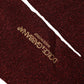 Dolce & Gabbana Maroon Viscose DG Logo Mid Calf Accessory Socks