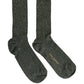 Dolce & Gabbana Dark Green Viscose Logo Mid Calf Accessory Socks