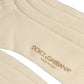 Dolce & Gabbana Beige Wool Stretch Knee High Accessory Socks