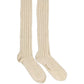 Dolce & Gabbana Beige Wool Stretch Knee High Accessory Socks