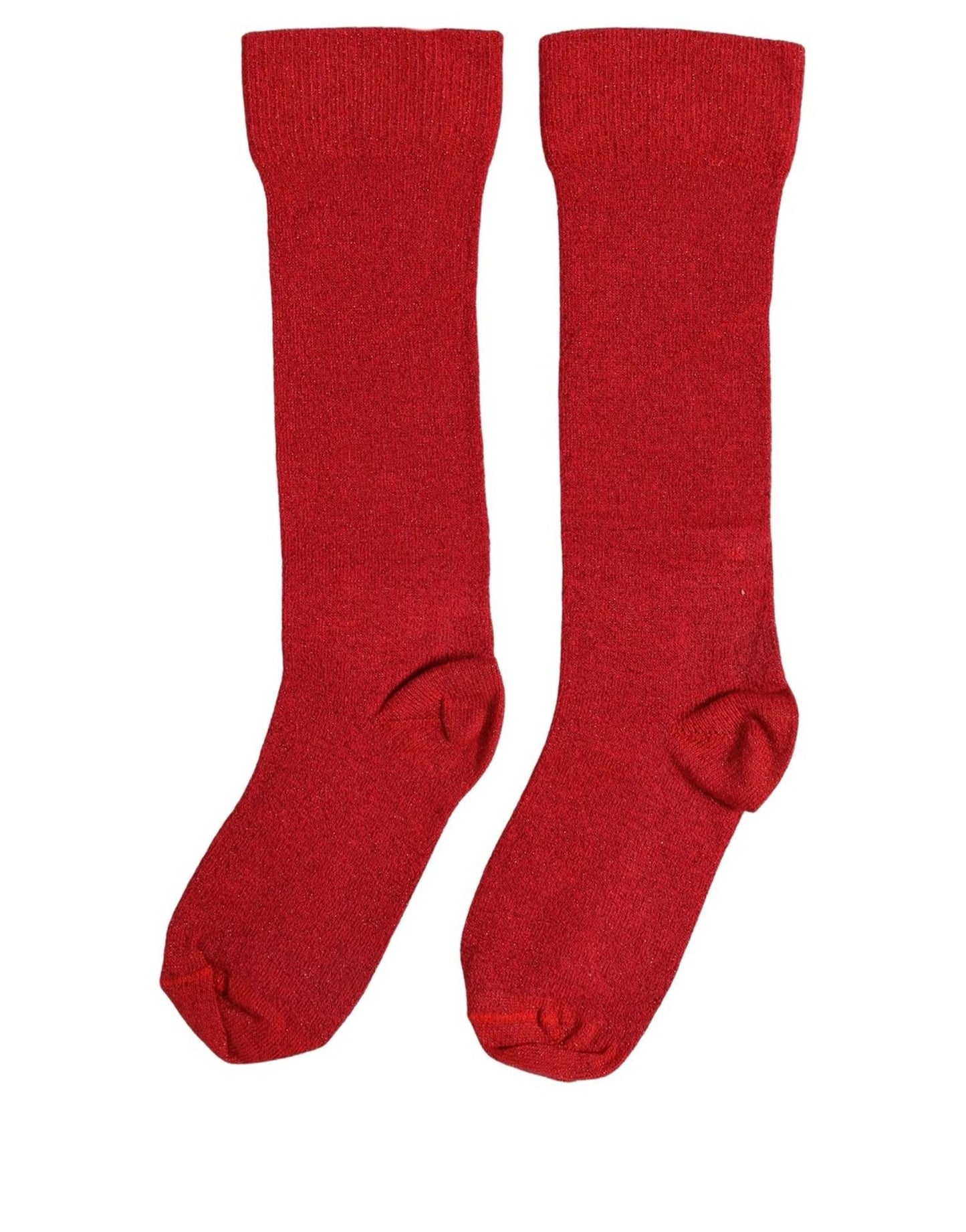 Dolce & Gabbana Red Viscose DG Logo Mid Calf Accessory Socks