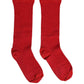 Dolce & Gabbana Red Viscose DG Logo Mid Calf Accessory Socks