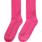 Dolce & Gabbana Pink Cotton Ribbed Mid Calf Women Accessory Socks