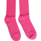 Dolce & Gabbana Pink Cotton Ribbed Mid Calf Women Accessory Socks
