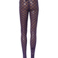 Dolce & Gabbana Purple Nylon Fishnet Pantyhose Stockings Socks