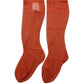 Dolce & Gabbana Orange Knee High Sheer Nylon Accessory Socks