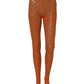 Dolce & Gabbana Orange Nylon Fishnet Pantyhose Stockings Socks