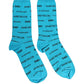 Dolce & Gabbana Light Blue Cotton Logo Mid Calf Accessory Socks