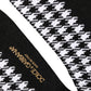 Dolce & Gabbana Black White Houndstooth Mid Calf Accessory Socks