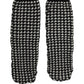 Dolce & Gabbana Black White Houndstooth Ankle Length Socks