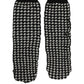 Dolce & Gabbana Black White Houndstooth Ankle Length Socks
