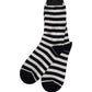 Dolce & Gabbana Black White Stripes Cotton Mid Calf Accessory Socks