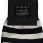 Dolce & Gabbana Black White Stripes Cotton Mid Calf Accessory Socks