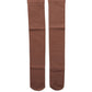 Dolce & Gabbana Brown Nylon Stretch Over The Calf Stockings Socks