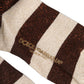 Dolce & Gabbana Brown Beige Stripes Mid Calf Accessory Socks