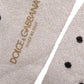 Dolce & Gabbana Gray Viscose Stretch Dotted Women Accessory Socks
